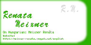 renata meixner business card